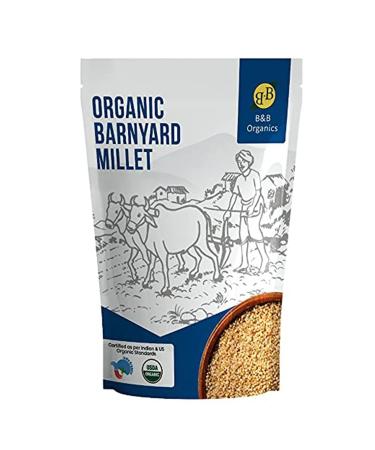 B&B Organics Barnyard Millet (1 kg / 2.2 pound) (Indian Millet | Gluten free | Whole grain | USDA Certified)