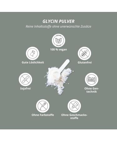 Nutri + Glycine Powder 500g | Vegan Amino Acid Supplement | High Dose Sugar Substitute Without Additives - Buy Online on GoSupps.com