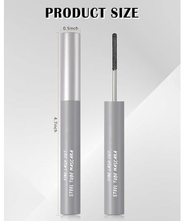 Waterproof Black Metal Mascara Judy 3D Curling Eyelash Iron Mascara Washable Extra Slim Metal Rod Mascara Wand Lengthening Long-Lasting Steel Tubing Hypoallergenic Mascara for Older Women (2Pcs) 2pcs Black - Buy Online on GoSupps.com