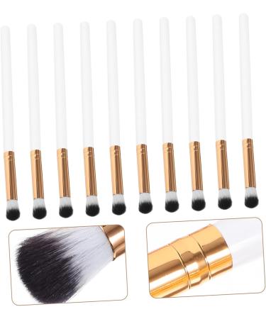 SKISUNO 10pcs Makeup Eyeshadow Brush Precision Eyeshadow Brush Wooden Handle - Buy Online on GoSupps.com