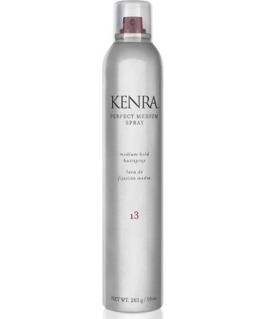 Kenra Perfect Medium Spray 13 | Provides Styling Control Without Stiffness | Medium Hold | Fast-Drying Formulation | High Shine Finish | All Hair Types 80% VOC 10-Ounce