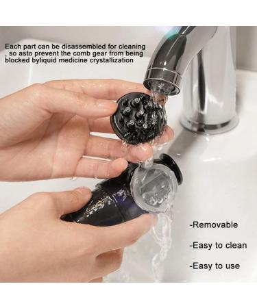 Samoruk 70ml Scalp Slicer - Portable Black Comb for Hair Loss Treatment & Nutrient Absorption - Buy Online on GoSupps.com
