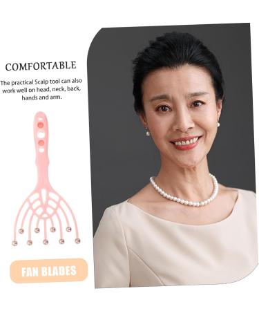 Orfofe Head & Hand Massager - Scalp & Hair Massage Tool | Relaxing Pink Claw for Ultimate Relaxation - 20x9.5cm - Buy Online on GoSupps.com