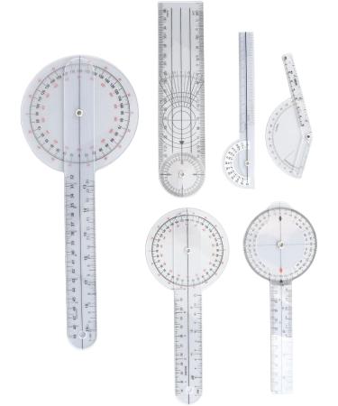 6PCS Medical Goniometer Set for Physical Therapists Home Use and Students Material Measures Joint Range of Motion Compact and Portable - Buy Online on GoSupps.com