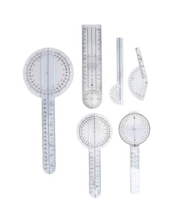 Medical Goniometer 6PCS 6 8 10 Inch Finger Goniometer Light Weight for Physical Therapists