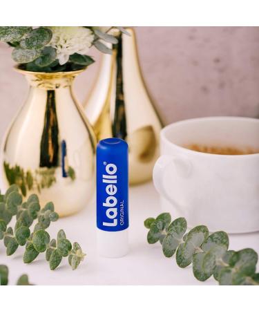 Labello Original Lip Care Stick 1-Pack (4.8g) | Natural Lip Balm Without Mineral Oils | Protects & Nourishes Lips - Buy Online on GoSupps.com