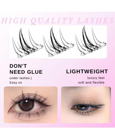 Self Adhesive Lash Clusters | Press-on Lashes 12mm | No Glue DIY Eyelash Extension Kit - Natural Look - Buy Online on GoSupps.com