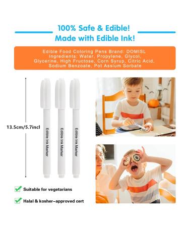 Domi Pro Food Color - 3PC White Cake Decoration for Kids & Adults | DIY Ice Cream Color | 0.1 ML - Buy Online on GoSupps.com