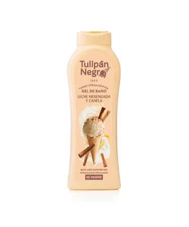 Tulipan Negro Merengue Milk & Cinnamon Body Wash - Hydrating & Soothing Shower Gel Long-Lasting Fragrance 21.9 oz