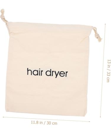 BIUDECO 3pcs Hair Dryer Storage Bag Travel Hair Dryer Bag Hair Steamer Hair Accessory Bag Drher Beige Fabric - Buy Online on GoSupps.com