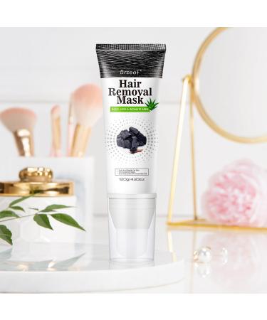 Brzeaf Hair Removal Cream & Charcoal Mask - Effective Painless Depilatory Solution for Legs Bikini Arms & Underarms for Women & Men - Buy Online on GoSupps.com