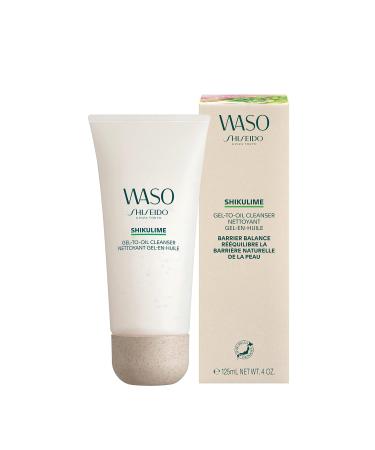 Shiseido Waso SHIKULIME Gel-to-Oil Cleanser - Vegan Cruelty-Free Makeup Remover for Fresh Skin - 4 oz - Buy Online on GoSupps.com