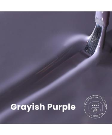 MAYCHAO 15ML Gel Nail Polish 1Pc Grayish Purple Gel Polish Soak Off UV LED Nail Polish Nail Art Starter Manicure Salon DIY at Home 0.5 OZ - Buy Online on GoSupps.com