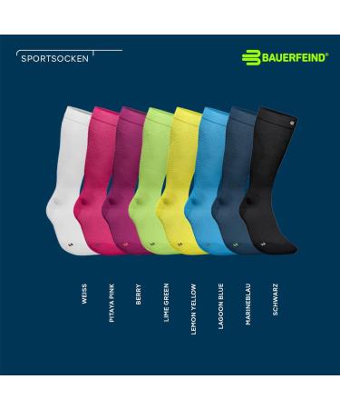 Bauerfeind Ultralight Compression Running Socks for Men & Women - Thin Sports Socks for Jogging & Fitness (Size L 41-43) - International Shipping Available - Buy Online on GoSupps.com
