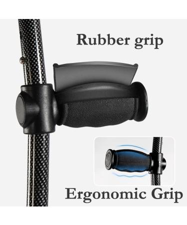 Adult Crutches Adult Underarm Crutches Forearm Crutches with Built-in Shock Absorber Aluminum Canes X2pcs Open Cuffs for Adults Disabled Convenient Independence - Buy Online on GoSupps.com