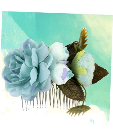 Didiseaon Wedding Floral Crown Bridal Hair Accessories for Wedding Floral Hair Comb Bride Flower Wreath Hair Comb Artificial Flower Hair Clip Hair Pin Headgear Vintage - Buy Online on GoSupps.com