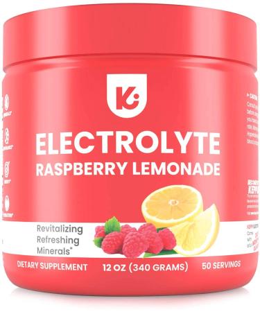 KEPPI Keto Electrolytes Powder - No Sugar or Carbs - Advanced Hydration Raspberry Lemonade Electrolyte Supplement, Boost Energy Without Sugar (Raspberry Lemonade, 50 Serves) Raspberry Lemonade 50 Servings (Pack of 1)