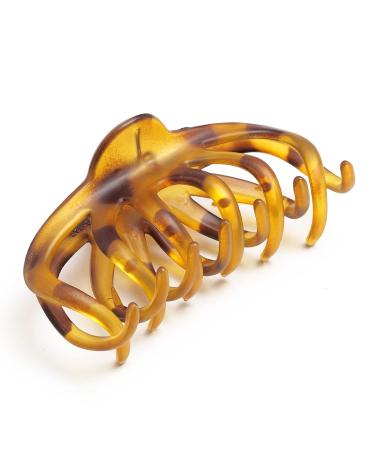 2 Pack 4.3 Inch Large Hair Claw Clips for Women Girls - Matte Nonslip Strong Hold Jaw Clamps (Black & Light Tortoiseshell) - Buy Online on GoSupps.com