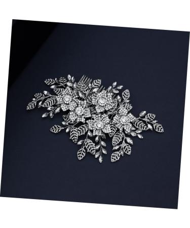 Ipetboom bride hair combs hair accessories for women wedding European and American accessories hair comb silver hair clips hollow out Hair up headgear alloy comb bride - Buy Online on GoSupps.com