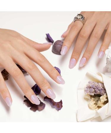 Danni & Toni 28 Semi Cured Gel Nail Polish Strips - Pearlescent Purple | Salon-Quality Manicure Stickers Set - Buy Online on GoSupps.com