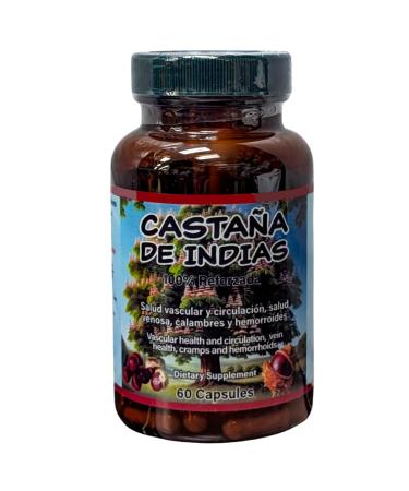 Horse Chestnut Supplement Circulation & Vascular Health Support with Witch Hazel Ginkgo Biloba & Garlic 60 Capsules