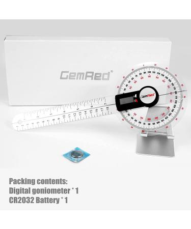 GemRed 12 Digital Goniometer for ROM Measurement (New Version) | 300mm - Buy Online on GoSupps.com