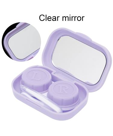 NATUDECO Contact Lens Container - Stylish Purple Storage Box for Hard & Soft Lenses | Perfect for Home Office & Travel - Buy Online on GoSupps.com