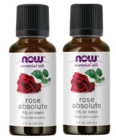 NOW Foods Rose Absolute 5% Blend 1 Fluid Ounce (Pack of 2)