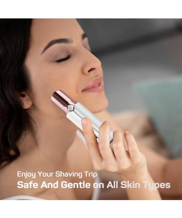 Gurelax Face Hair Remover for Women - Rechargeable Facial Razor with 4 Replacement Heads | Pain-Free Hair Removal for Cheeks Chin & Arms (2023) - Buy Online on GoSupps.com