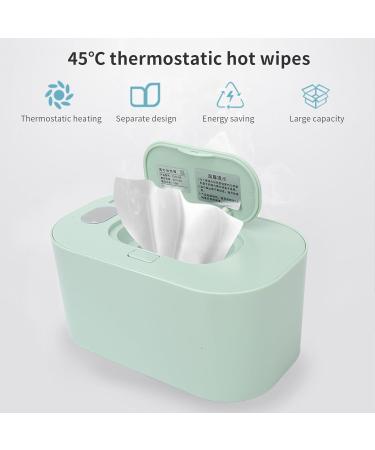 Baby Wipe Warmer 24H Constant Temperature Baby Wet Wipes Dispenser Top Heating & Keep Hydrated Large Capacity Diaper Wipe Warmer Newborn Essentials (Green) - Buy Online on GoSupps.com