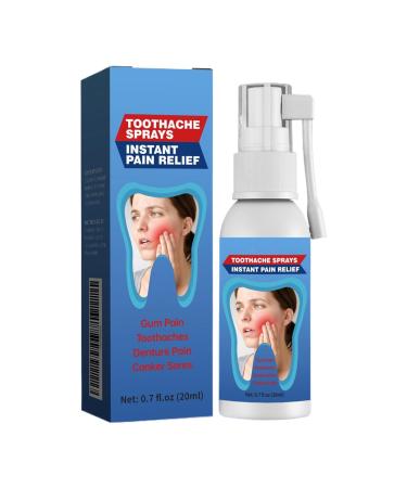 Instant Dental Relief Spray - 20ml Gentle Cleansing Enhanced Action | Dry Mouth Refreshing Spray - For Travel Home Parties Office After Meals Men and Women