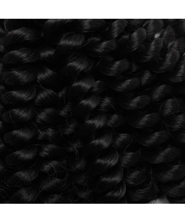 6" Short Marley Bob Crochet Braiding Hair Extensions Synthetic Twist Deep Wavy Curly Hairpieces Marley Braids - Dark Black - Buy Online on GoSupps.com