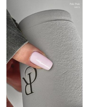 Buy Semi Cured Gel Nail Strips - Pale Pink | 20 PCS Gel Nail Stickers | Salon Quality & Easy Application | UV Light Required - Buy Online on GoSupps.com
