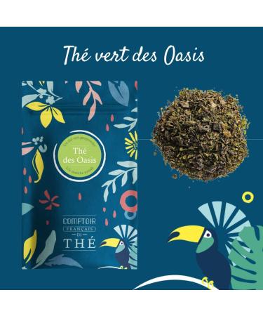 2x100g de Th vert vrac la Menthe Nanah - D licieux Chaud ou Glac | Th Des Oasis COMPTOIR FRAN AIS DU TH  - Buy Online on GoSupps.com