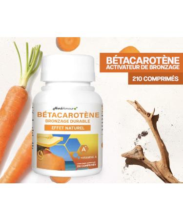 BETACAROTENE FOR STRONG TANNING | 210 Tablets (Stock For 7 Months)| Beta Carotene High Dose To Accelerate Tanning Dry Carrot Extract With Vitamin A | Gluten And Lactose Free - Buy Online on GoSupps.com