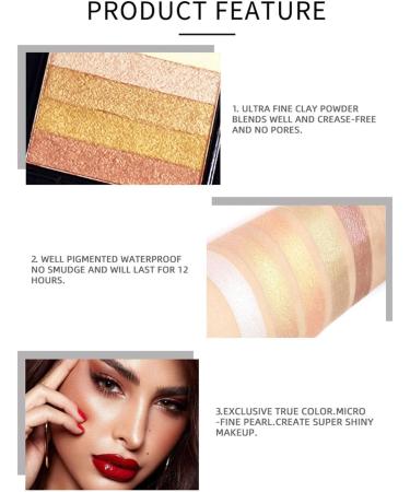 Farbenfrohe Lidschattenpalette - Lidschatten Shimmer Farbenfrohe Lidschattenpalette (04) - Buy Online on GoSupps.com