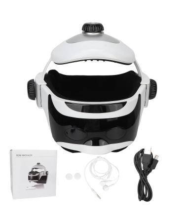 Intelligent 3-in-1 Electrical Head Massage Device | Acupressure Helmet with Heat Light & Music for Stress Relief - International Shipping - Buy Online on GoSupps.com