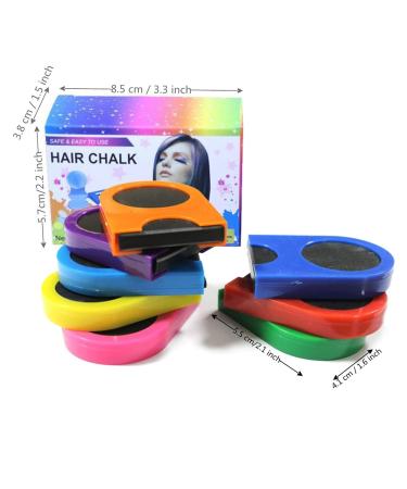 CHSEEO 8 Colors Hair Chalk Set for Girls - Temporary Hair Dye for Anime Cosplay Gray Blonde Pink Brown Black - Game #05 - Buy Online on GoSupps.com