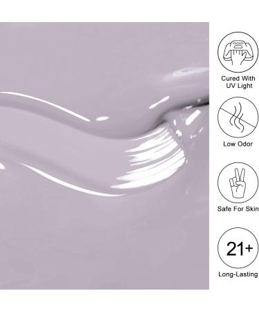 Imtiti Nude Gel Nail Polish 15ML Grey Gel Polish Autumn Winter Gel Nail Polish Soak Off LED UV Nail Gel Polish DIY Nail Art Starter Manicure Salon Gel Nail Kit - Buy Online on GoSupps.com