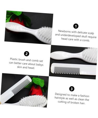 TOYANDONA 3-Piece Hair Comb and Brush Set for Baby and Infant | Ideal for Hair Styling, Teasing, Dyeing, and Scalp Massage - Buy Online on GoSupps.com
