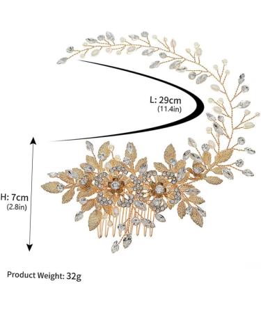 MAGICLULU 1pc Comb Alloy Headdress Bridal Headdress Wedding Hair Decoration Bridal Hair Accessories Wedding Hair Accessories Creative Wedding Hairpin Bride Headdress Hair Pin - Buy Online on GoSupps.com