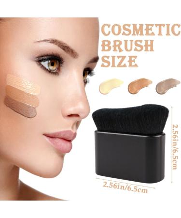 Self Tan Brush - Large Kabuki Makeup Brush for Face & Body | Cream Applicator Blending Brush for Tanning & Foundation | Soft Black Self Tanning Brush - Buy Online on GoSupps.com
