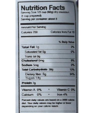 Dari Premium Whole Wheat Moroccan Couscous - 2.2lb (1.0 Kg) - Buy Online on GoSupps.com