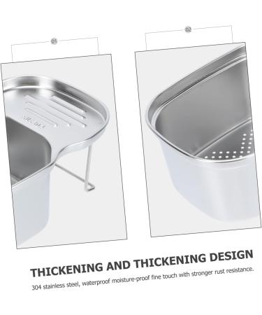 CIYODO 1pc Drain Basket Storage Baskets Hamper Fruit Washing Basket Sink Storage Rack Vegetable Corner 22X13CM - Buy Online on GoSupps.com