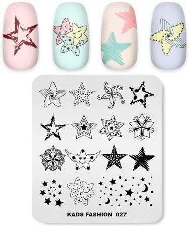 KADS Nail Art Stamp Plate - Fashion Series Template for DIY Decoration - T9 - Buy Online on GoSupps.com