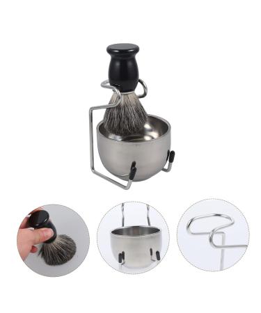 3 Sets Beard Brush Kit with Shave Bowl & Stand | Home Shaving Supplies - Premium Manual Shaving Brush & Foaming Bowl for Salon Quality Grooming - Buy Online on GoSupps.com