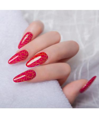 PENNY73 6 Colors Crack Gel Nail Polish Tortoise Shell Shape UV Nail Art Lacquer Automatic Crack Nail Gel Varnish for Manicure - Buy Online on GoSupps.com