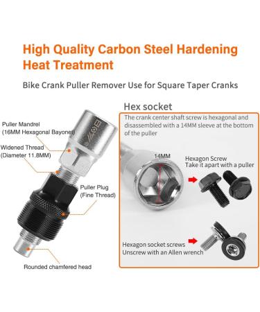 7-Piece Bike Tools Set with Multi Cassette Removal Tool, Chain Whip, Crank Puller, and Spanner - Portable Emergency Accessories Kit - Buy Online on GoSupps.com