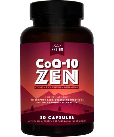 Natural Rhythm Cardio Calm Bundle - Triple Calm Magnesium 150mg 120 Capsules + CoQ10-ZEN (Coenzyme Q10 + L-Carnitine + L-Theanine) 30 Capsules - Buy Online on GoSupps.com