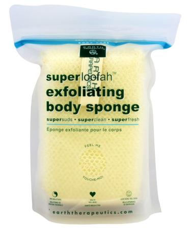 Earth Therapeutics Super Loofah Body Sponge - Exfoliating Bath Essential - Buy Online on GoSupps.com